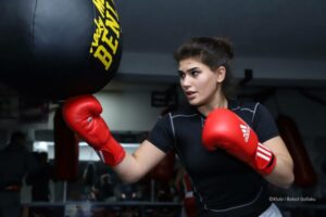 Donjeta Sadiku, first Kosovar boxer to win a medal at AIBA Championships