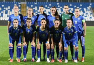 The Women’s National Football Team of Kosova play their first international match